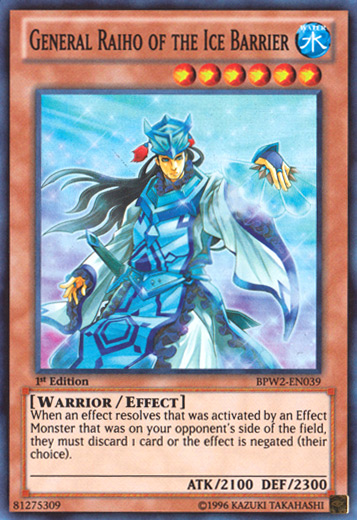 General Raiho of the Ice Barrier [BPW2-EN039] Super Rare | Card Merchant Takapuna