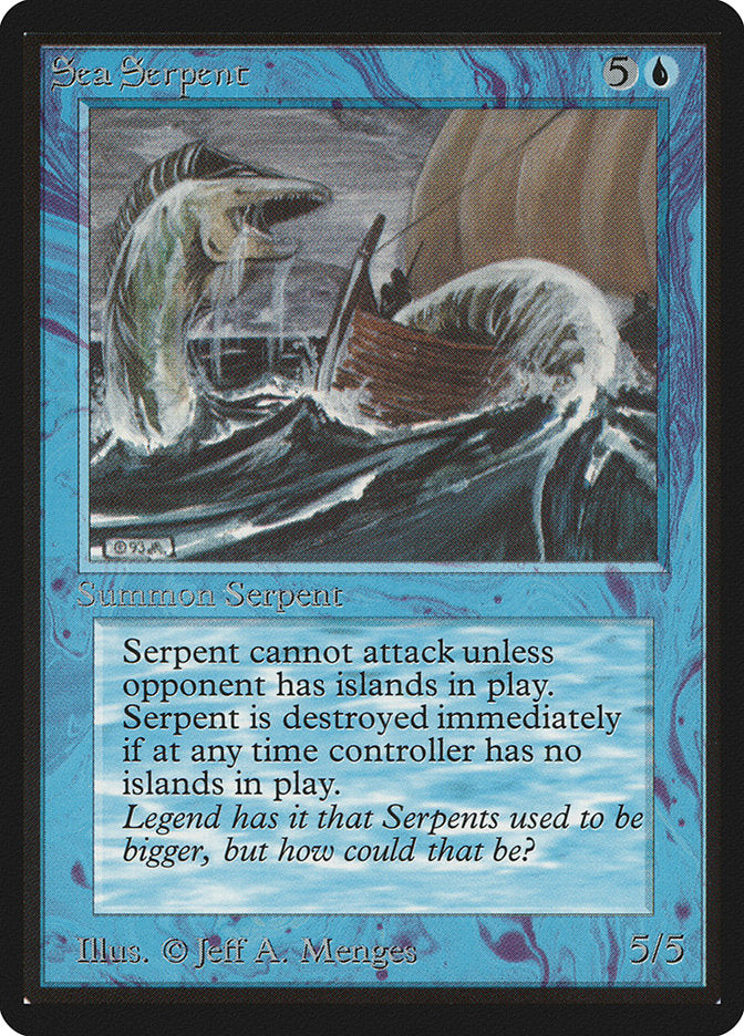 Sea Serpent [Beta Edition] | Card Merchant Takapuna