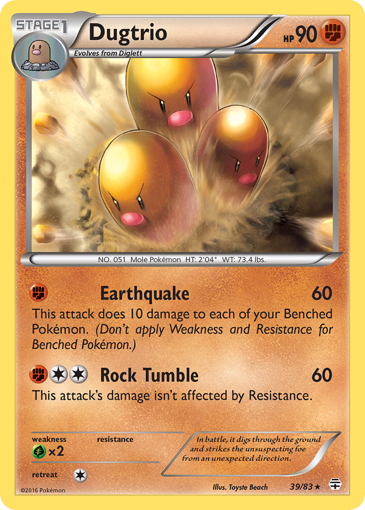 Dugtrio (39/83) [XY: Generations] | Card Merchant Takapuna