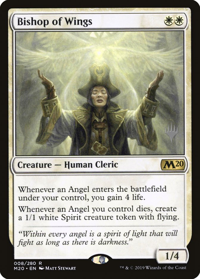 Bishop of Wings (Promo Pack) [Core Set 2020 Promos] | Card Merchant Takapuna