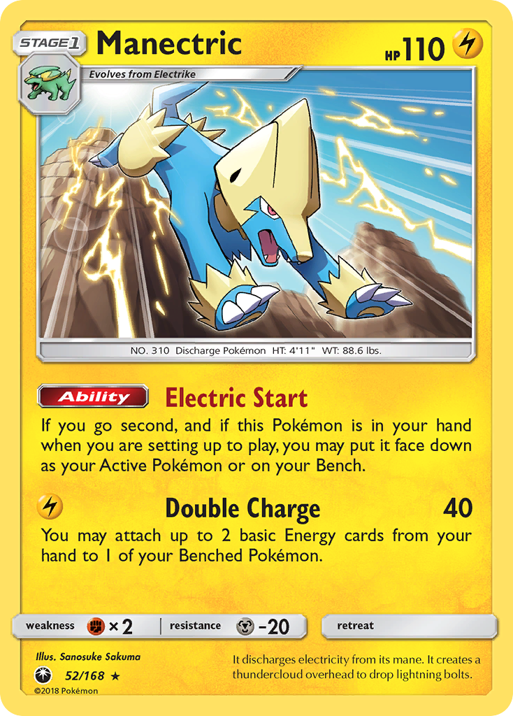 Manectric (52/168) [Sun & Moon: Celestial Storm] | Card Merchant Takapuna