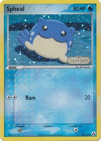 Spheal (65/92) (Stamped) [EX: Legend Maker] | Card Merchant Takapuna