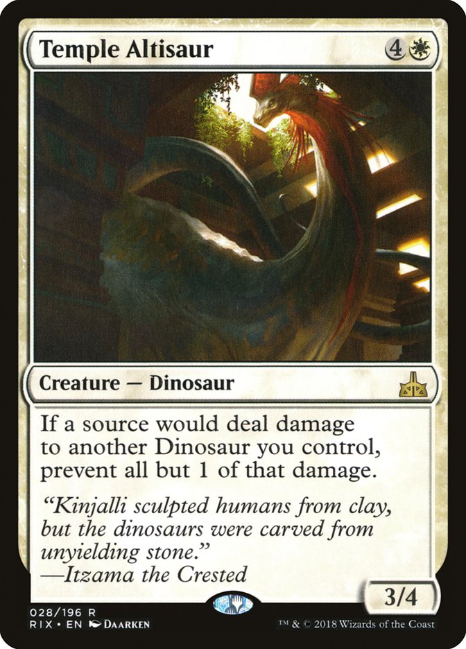 Temple Altisaur [Rivals of Ixalan] | Card Merchant Takapuna