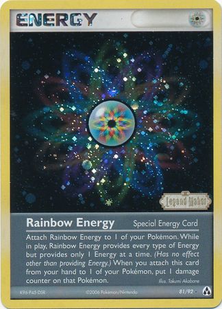 Rainbow Energy (81/92) (Stamped) [EX: Legend Maker] | Card Merchant Takapuna