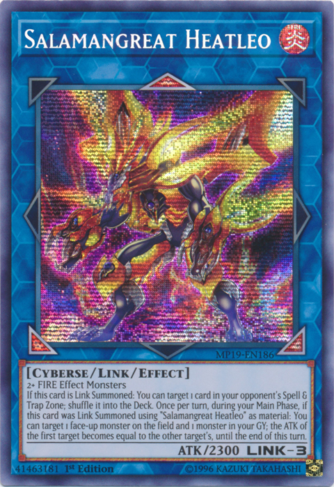 Salamangreat Heatleo [MP19-EN186] Prismatic Secret Rare | Card Merchant Takapuna