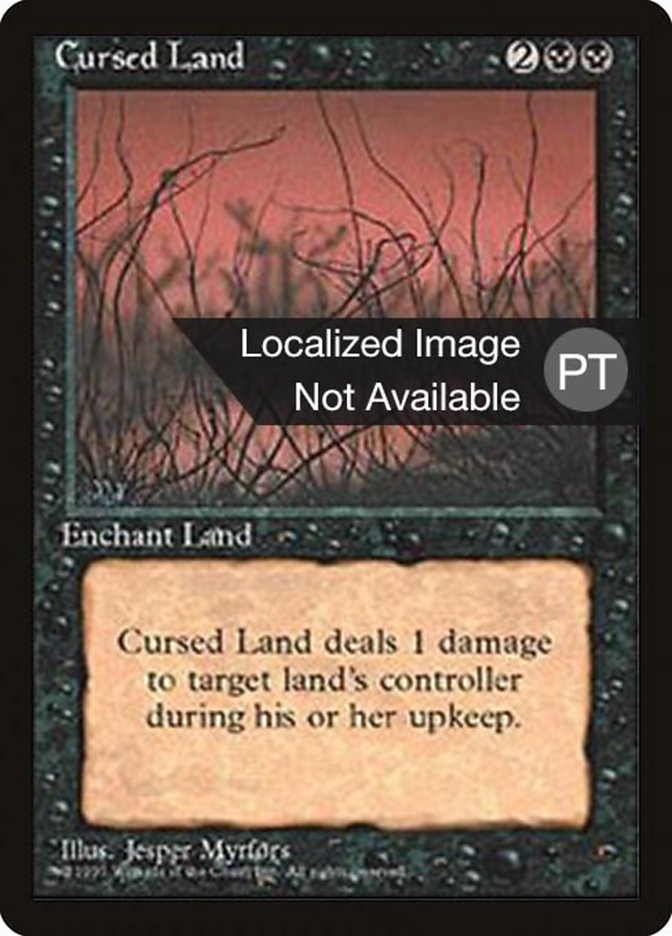 Cursed Land [Fourth Edition (Foreign Black Border)] | Card Merchant Takapuna