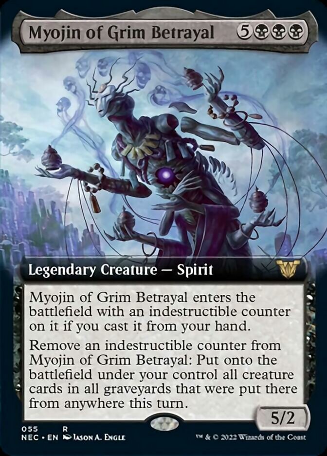 Myojin of Grim Betrayal (Extended Art) [Kamigawa: Neon Dynasty Commander] | Card Merchant Takapuna