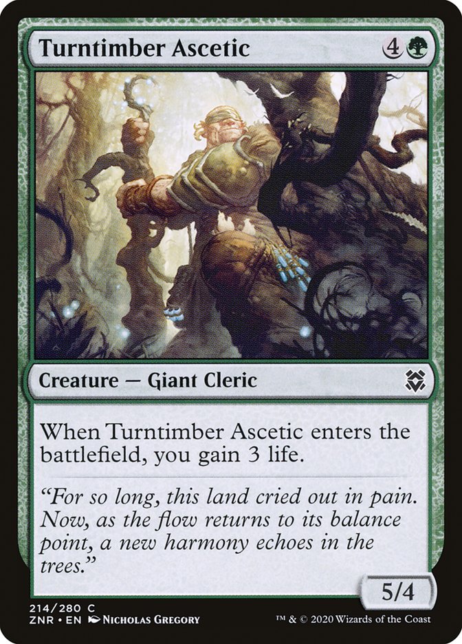 Turntimber Ascetic [Zendikar Rising] | Card Merchant Takapuna