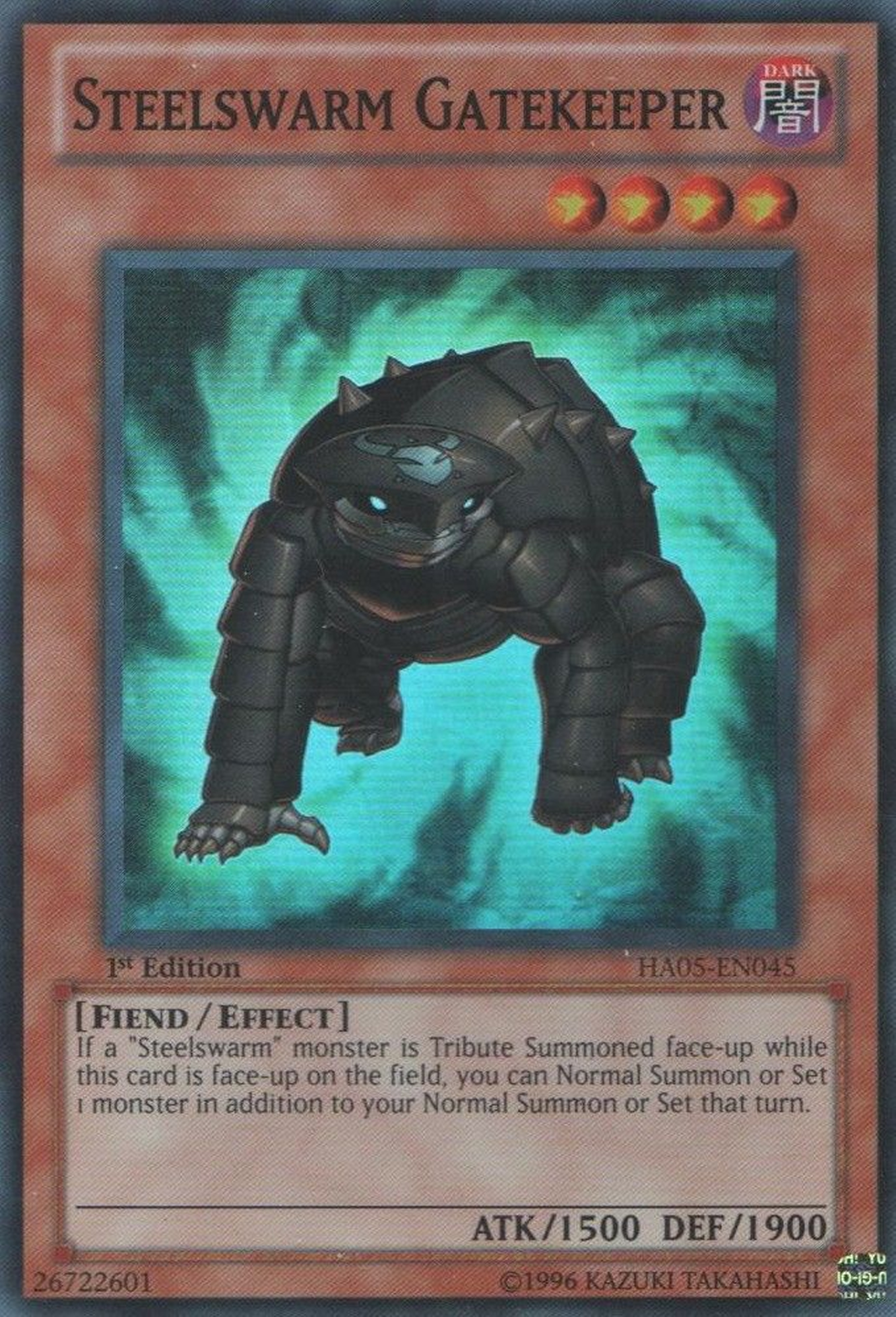 Steelswarm Gatekeeper [HA05-EN045] Super Rare | Card Merchant Takapuna