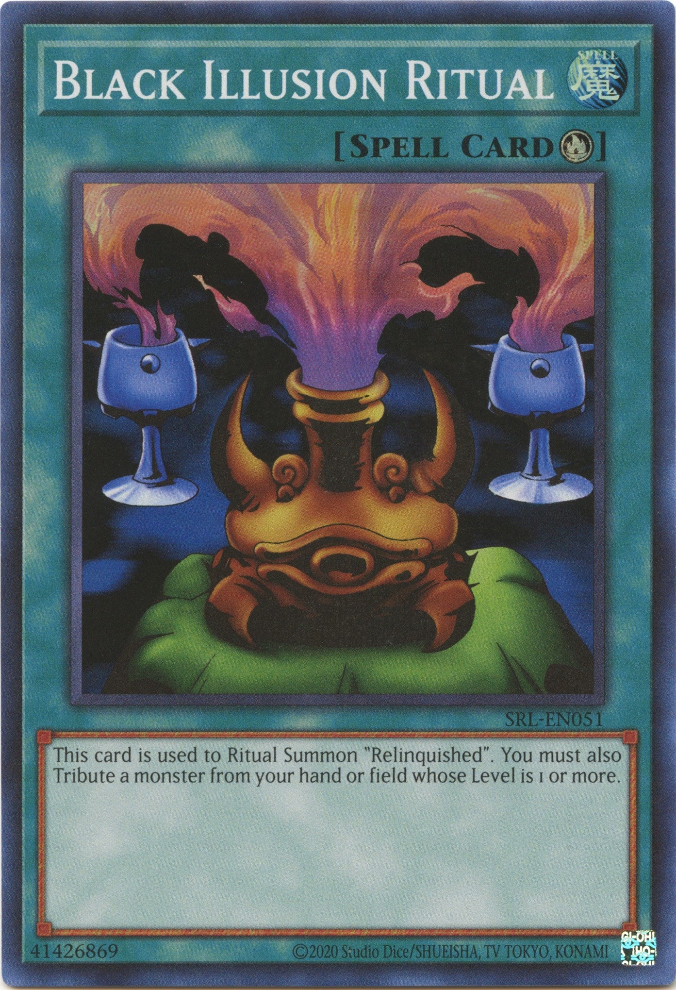 Black Illusion Ritual (25th Anniversary) [SRL-EN051] Super Rare | Card Merchant Takapuna