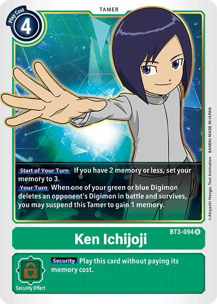 Ken Ichijoji [BT3-094] [Release Special Booster Ver.1.5] | Card Merchant Takapuna