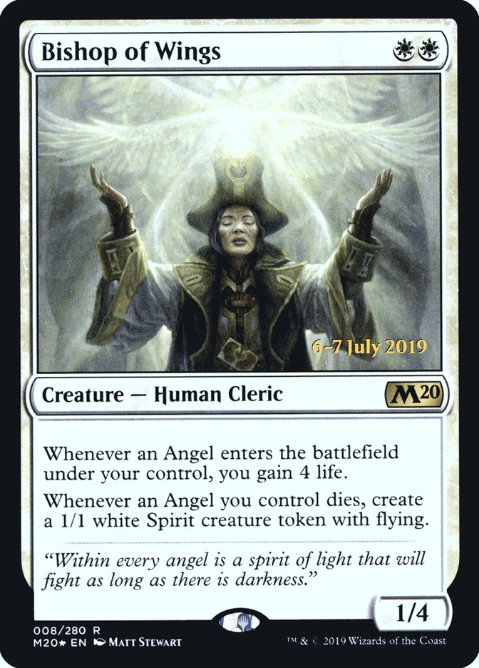 Bishop of Wings [Core Set 2020 Prerelease Promos] | Card Merchant Takapuna