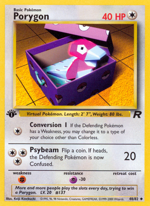 Porygon (48/82) [Team Rocket 1st Edition] | Card Merchant Takapuna