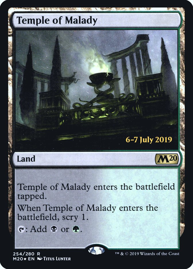 Temple of Malady [Core Set 2020 Prerelease Promos] | Card Merchant Takapuna