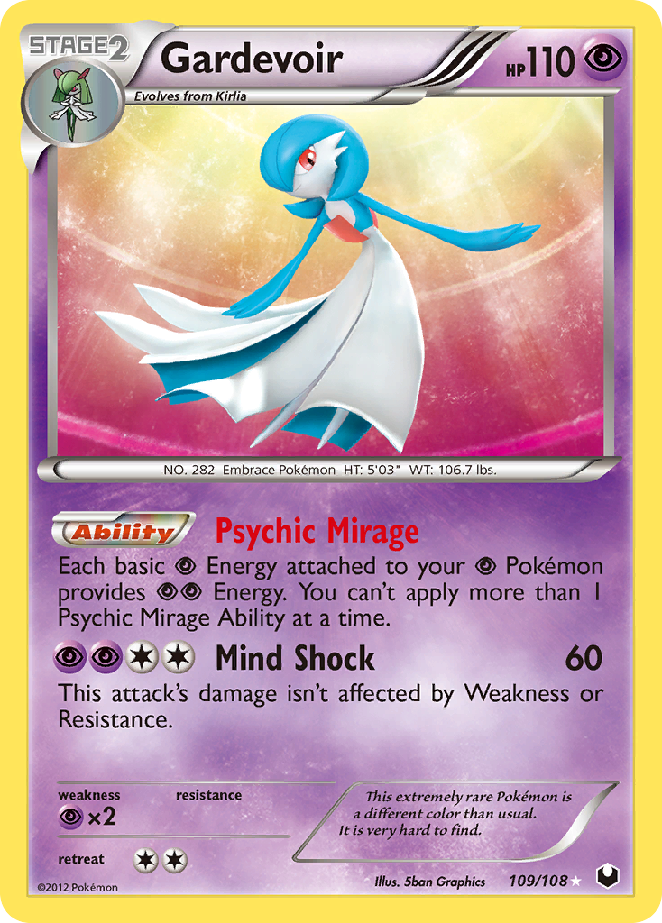 Gardevoir (109/108) [Black & White: Dark Explorers] | Card Merchant Takapuna