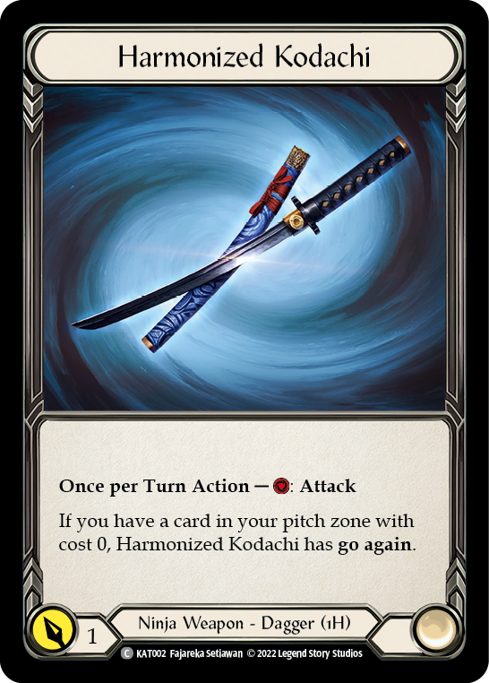 Harmonized Kodachi [KAT002] (Outsiders Katsu Blitz Deck) | Card Merchant Takapuna