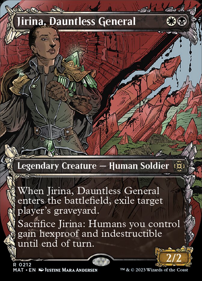 Jirina, Dauntless General (Showcase Halo Foil) [March of the Machine: The Aftermath] | Card Merchant Takapuna