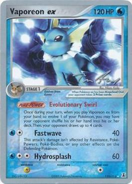 Vaporeon ex (110/113) (Legendary Ascent - Tom Roos) [World Championships 2007] | Card Merchant Takapuna