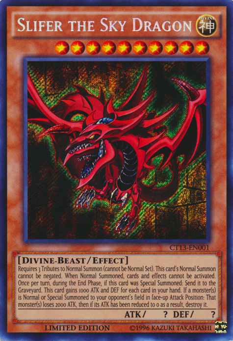 Slifer the Sky Dragon [CT13-EN001] Secret Rare | Card Merchant Takapuna