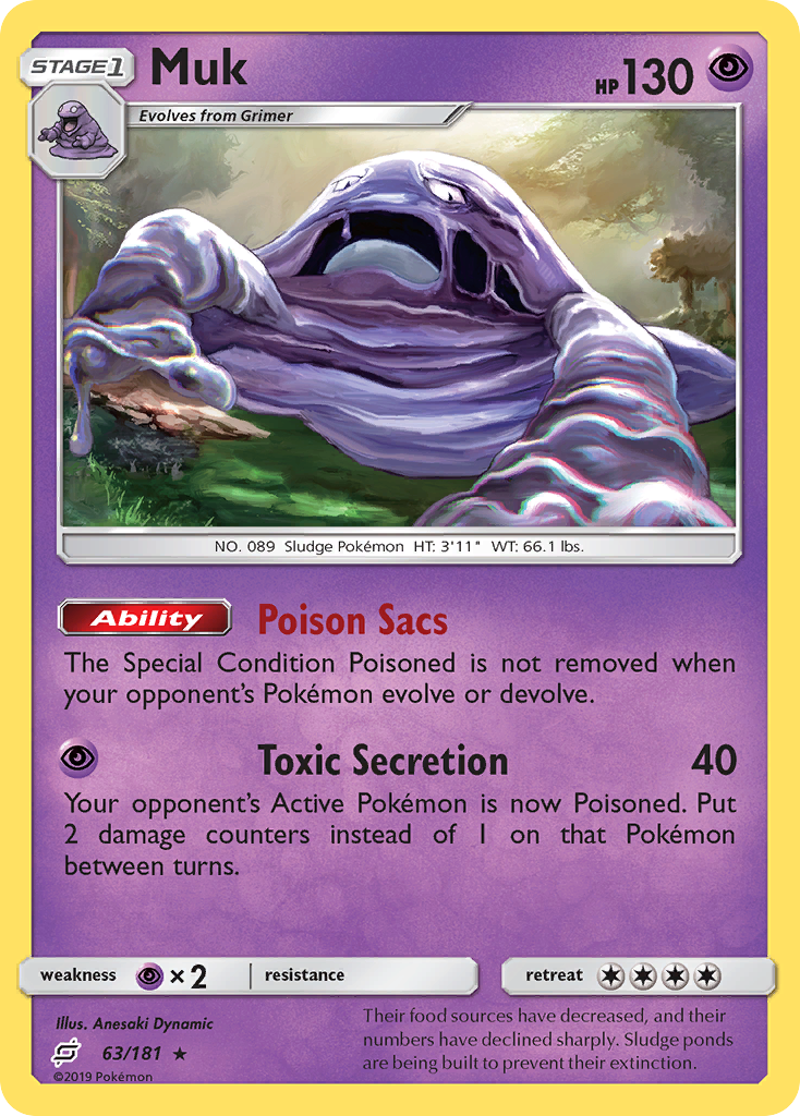 Muk (63/181) [Sun & Moon: Team Up] | Card Merchant Takapuna