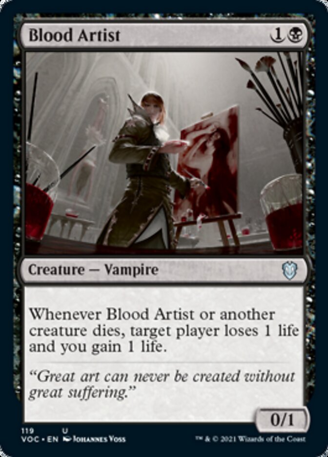 Blood Artist [Innistrad: Crimson Vow Commander] | Card Merchant Takapuna