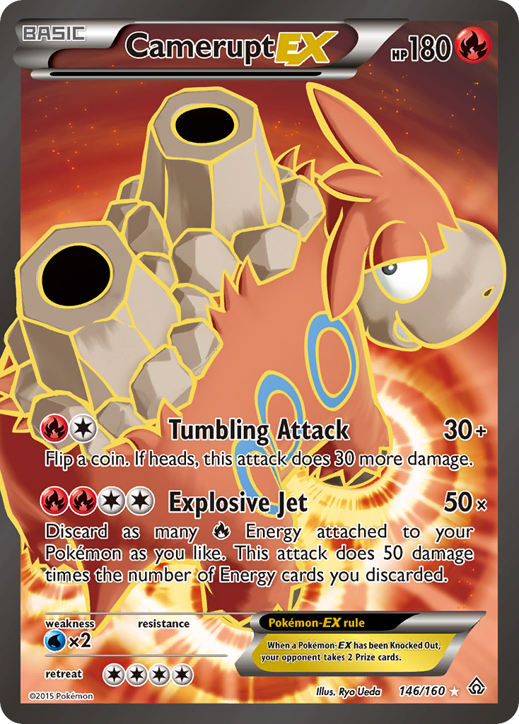 Camerupt EX (146/160) [XY: Primal Clash] | Card Merchant Takapuna