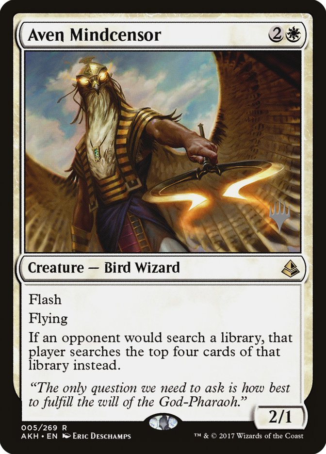 Aven Mindcensor (Promo Pack) [Amonkhet Promos] | Card Merchant Takapuna