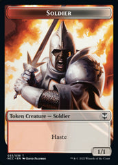 Soldier (33) // Devil Double-Sided Token [Streets of New Capenna Commander Tokens] | Card Merchant Takapuna