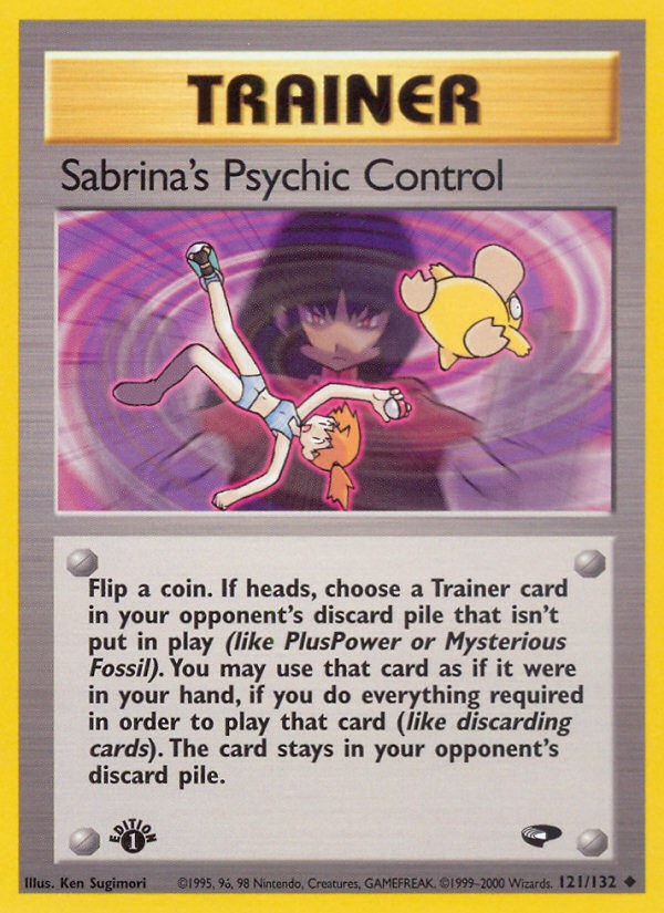 Sabrina's Psychic Control (121/132) [Gym Challenge 1st Edition] | Card Merchant Takapuna