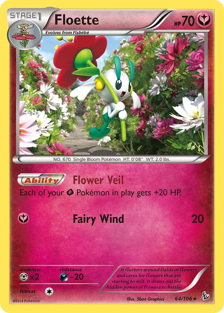 Floette (64/106) [XY: Flashfire] | Card Merchant Takapuna