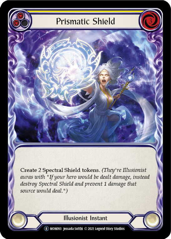 Prismatic Shield (Yellow) [U-MON093] (Monarch Unlimited)  Unlimited Normal | Card Merchant Takapuna