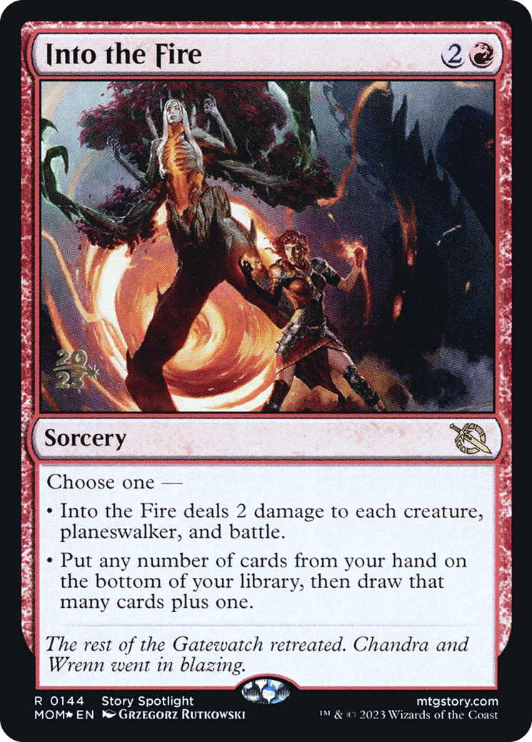 Into the Fire [March of the Machine Prerelease Promos] | Card Merchant Takapuna