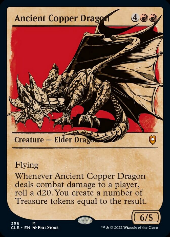 Ancient Copper Dragon (Showcase) [Commander Legends: Battle for Baldur's Gate] | Card Merchant Takapuna