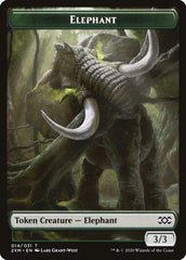 Angel // Elephant Double-Sided Token [Double Masters Tokens] | Card Merchant Takapuna