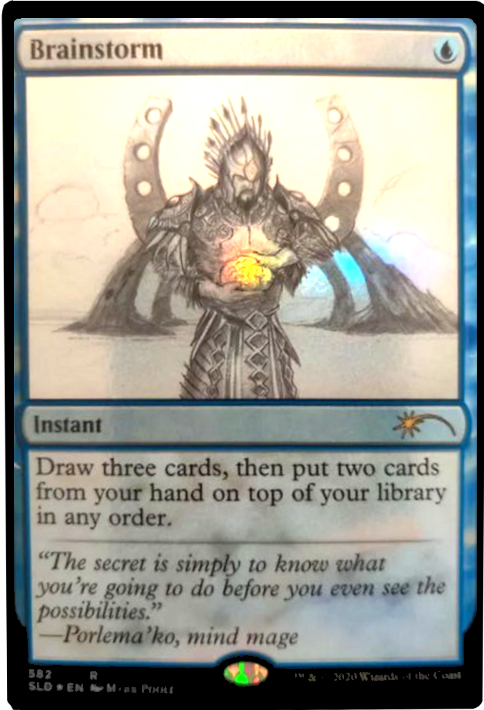 Brainstorm (Sketch) [Secret Lair Drop Promos] | Card Merchant Takapuna