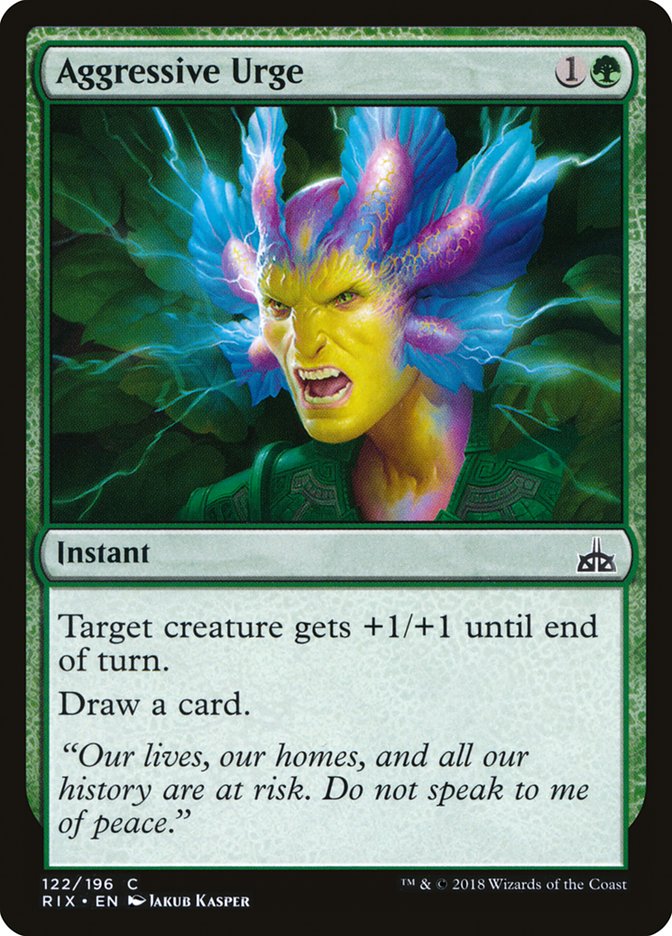 Aggressive Urge [Rivals of Ixalan] | Card Merchant Takapuna