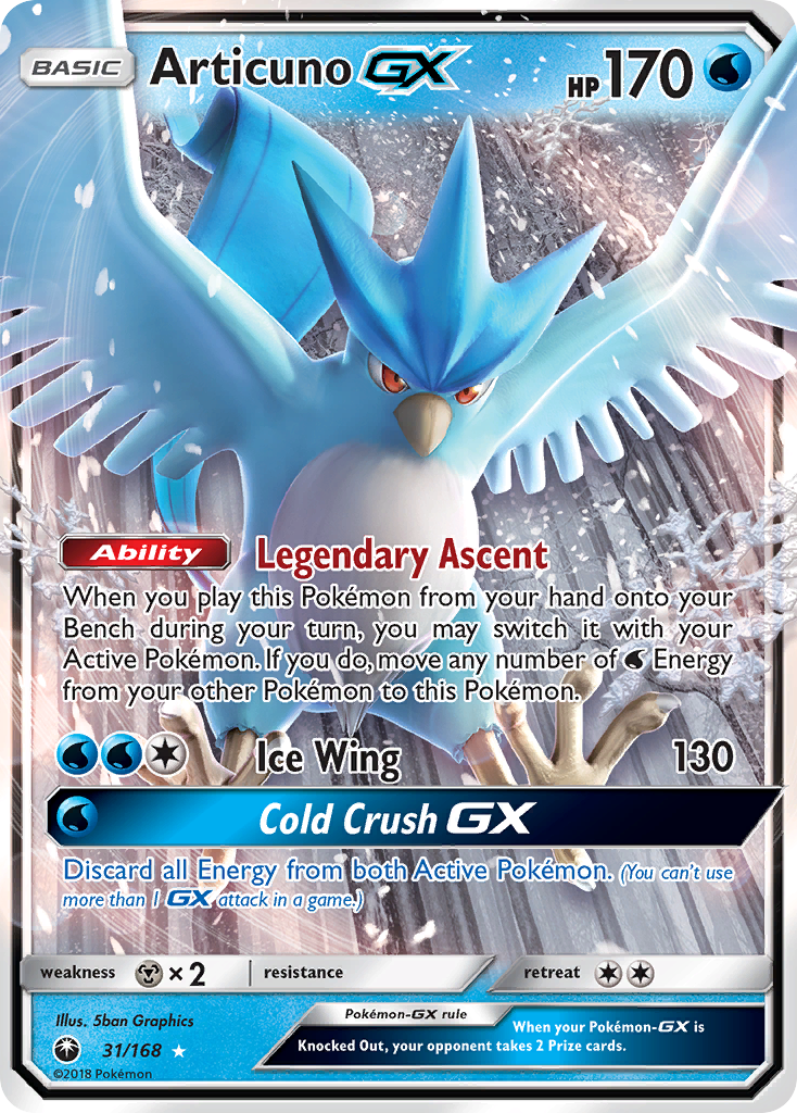 Articuno GX (31/168) [Sun & Moon: Celestial Storm] | Card Merchant Takapuna