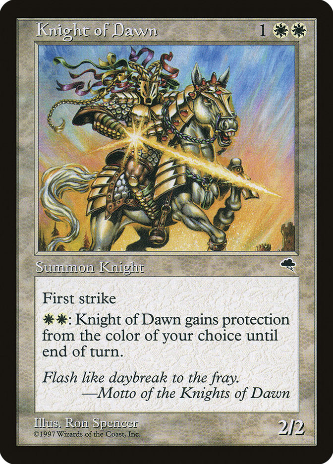 Knight of Dawn [Tempest] | Card Merchant Takapuna