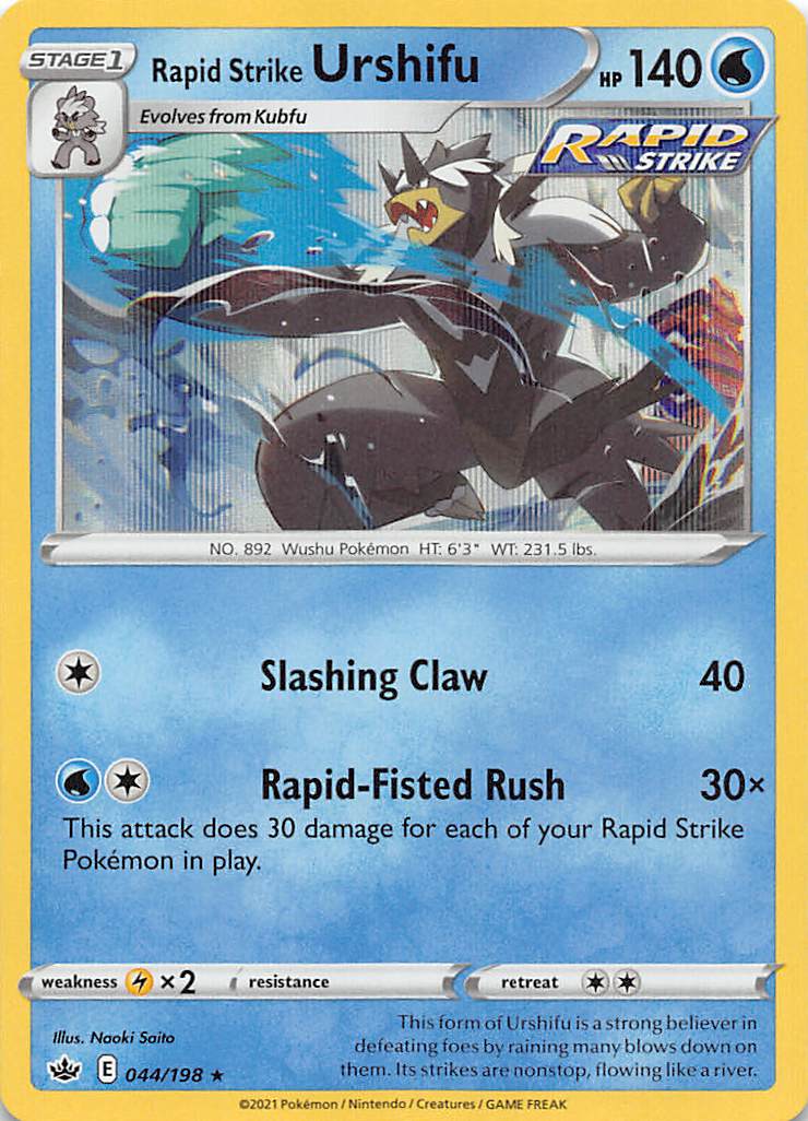 Rapid Strike Urshifu (044/198) [Sword & Shield: Chilling Reign] | Card Merchant Takapuna