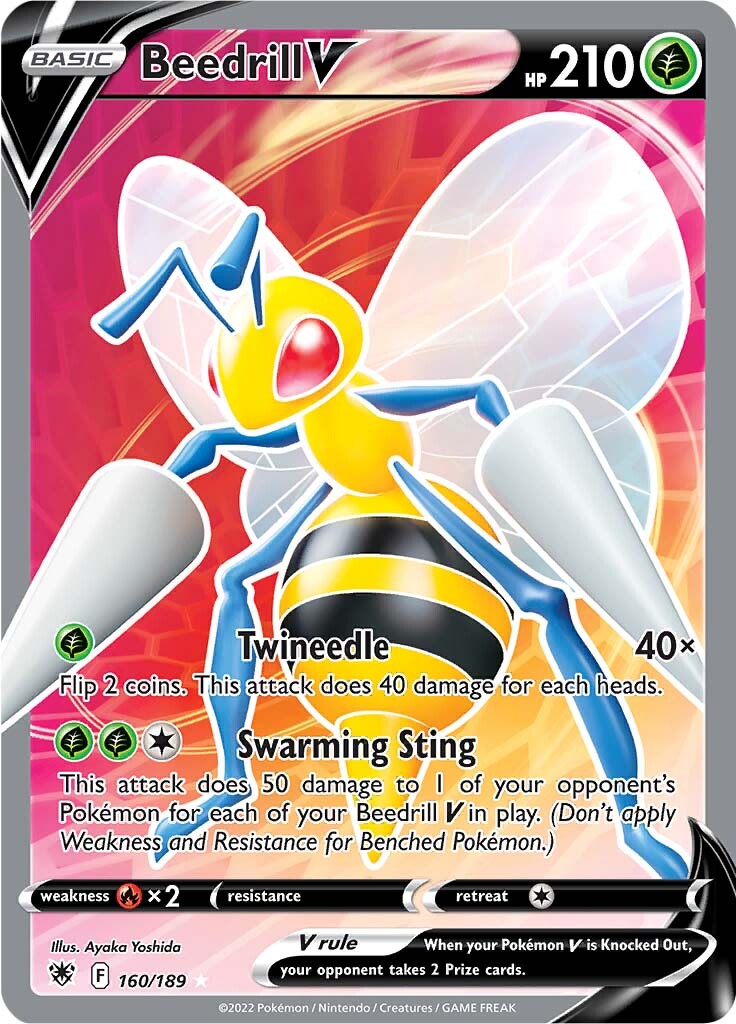 Beedrill V (160/189) [Sword & Shield: Astral Radiance] | Card Merchant Takapuna