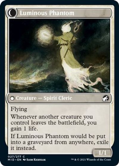 Lunarch Veteran // Luminous Phantom [Innistrad: Midnight Hunt] | Card Merchant Takapuna