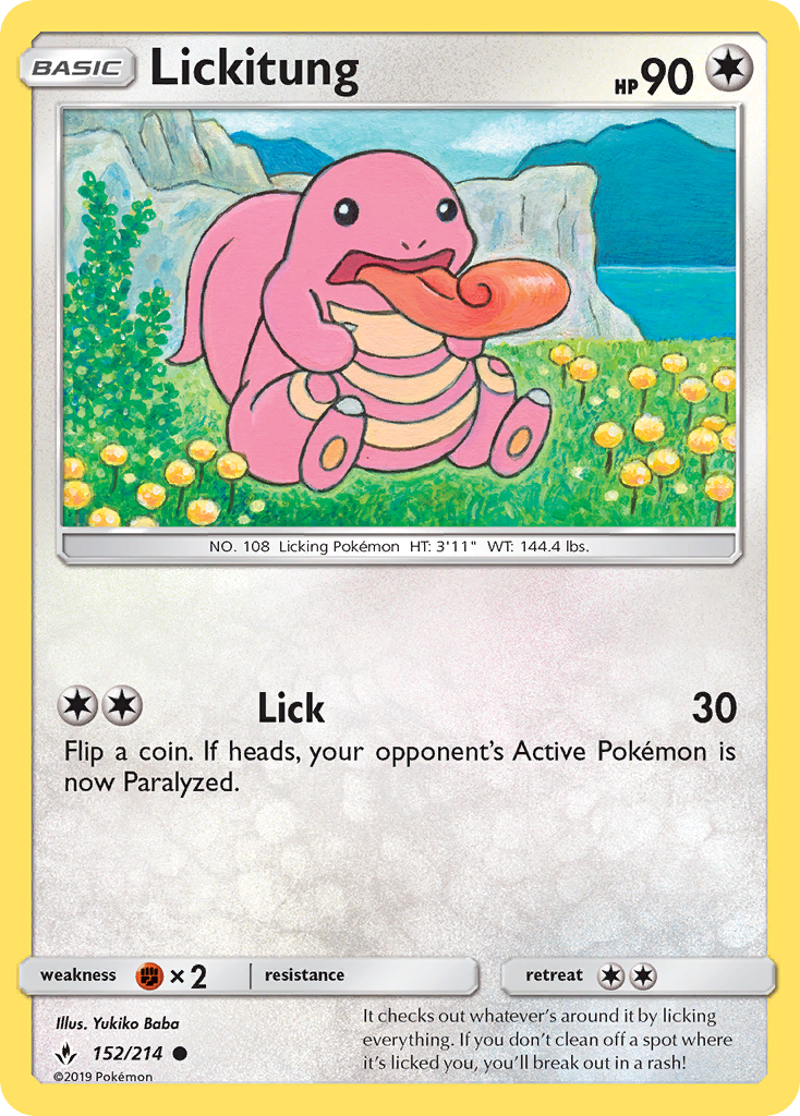 Lickitung (152/214) [Sun & Moon: Unbroken Bonds] | Card Merchant Takapuna