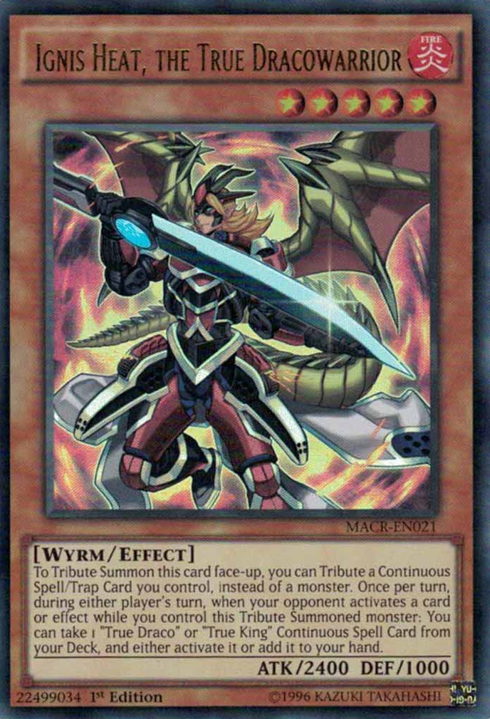 Ignis Heat, the True Dracowarrior [MACR-EN021] Ultra Rare | Card Merchant Takapuna