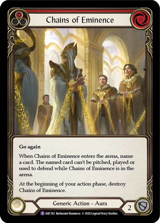 Chains of Eminence [U-ARC162] (Arcane Rising Unlimited)  Unlimited Rainbow Foil | Card Merchant Takapuna