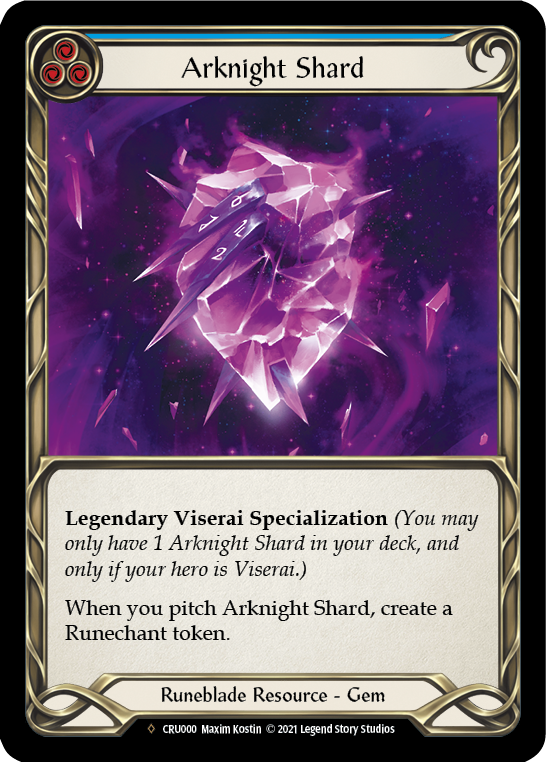 Arknight Shard [U-CRU000] (Crucible of War Unlimited)  Unlimited Rainbow Foil | Card Merchant Takapuna