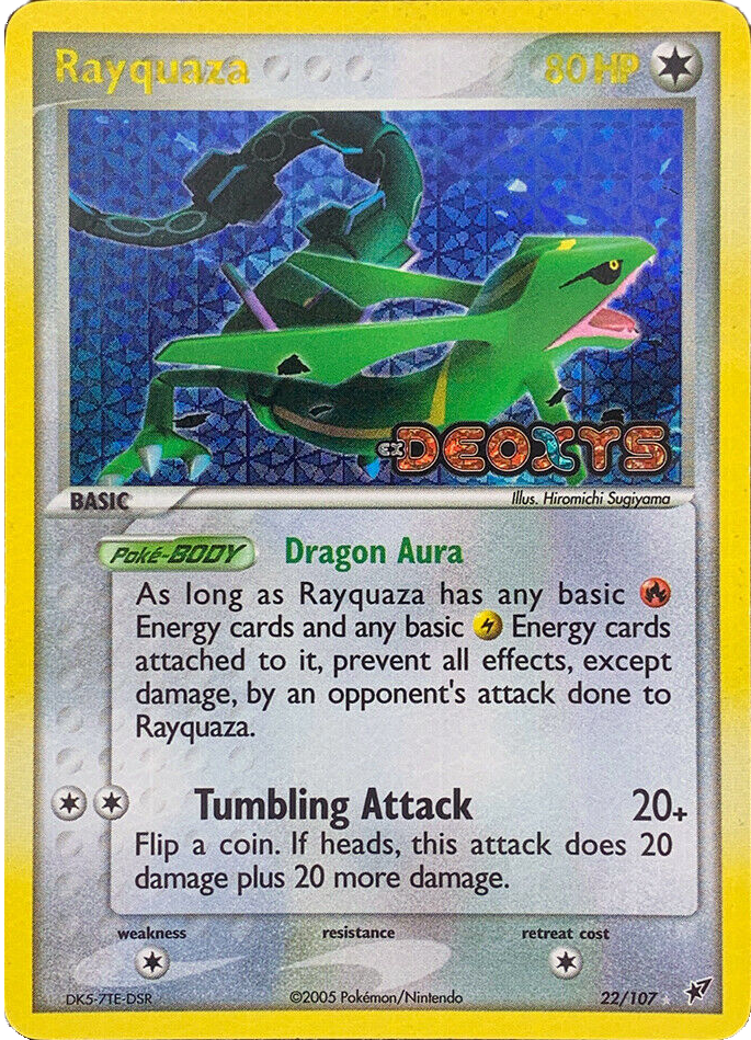 Rayquaza (22/107) (Stamped) [EX: Deoxys] | Card Merchant Takapuna