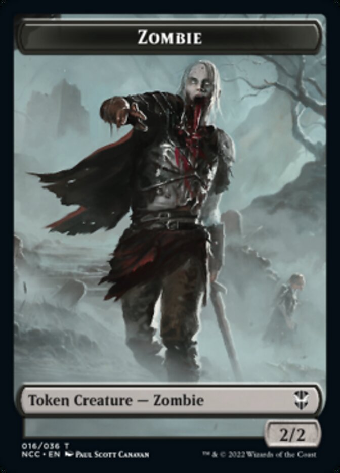 Zombie // Goat Double-Sided Token [Streets of New Capenna Commander Tokens] | Card Merchant Takapuna