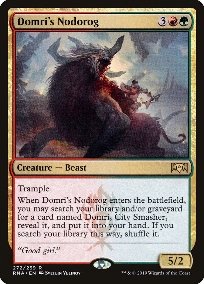 Domri's Nodorog [Ravnica Allegiance] | Card Merchant Takapuna