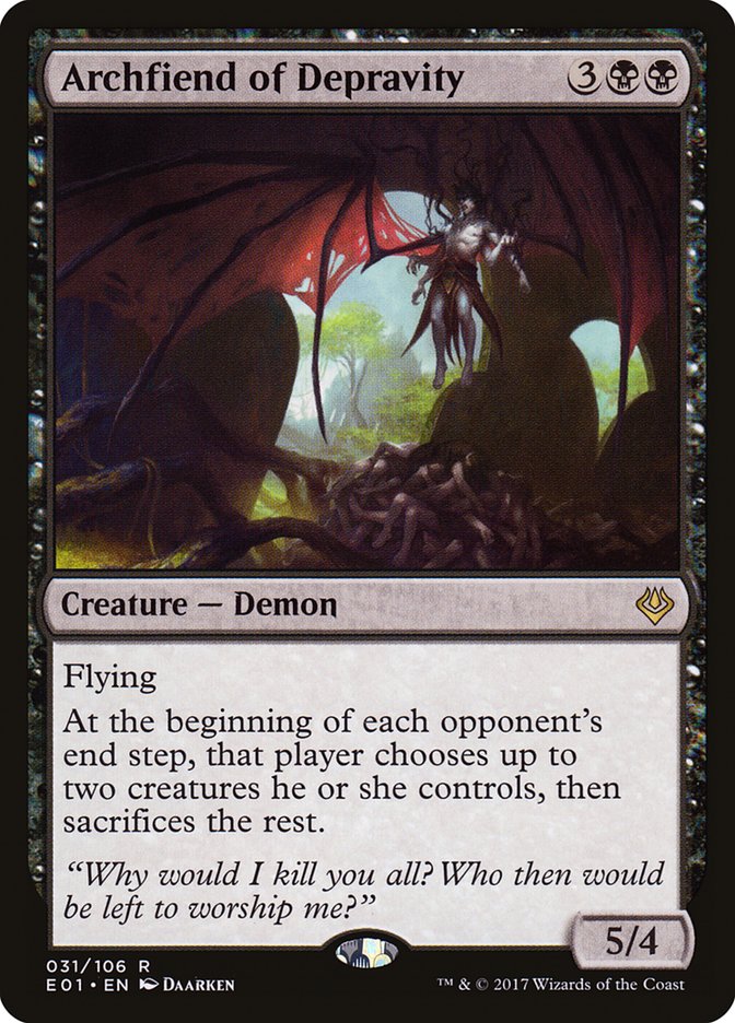 Archfiend of Depravity [Archenemy: Nicol Bolas] | Card Merchant Takapuna