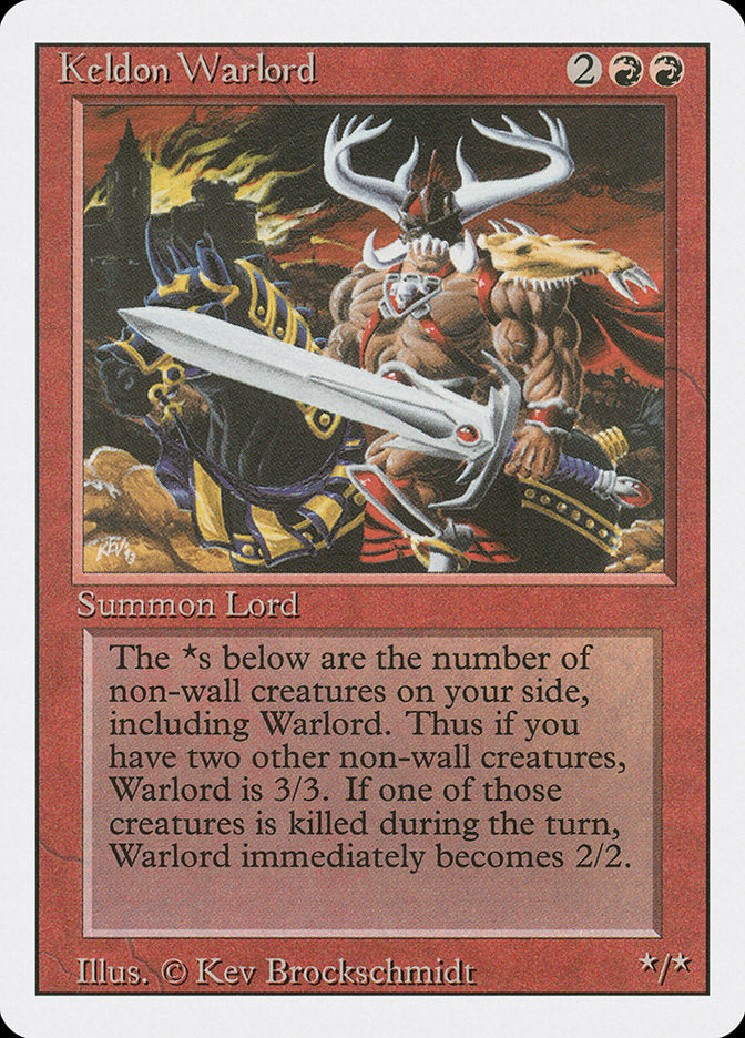 Keldon Warlord [Revised Edition] | Card Merchant Takapuna